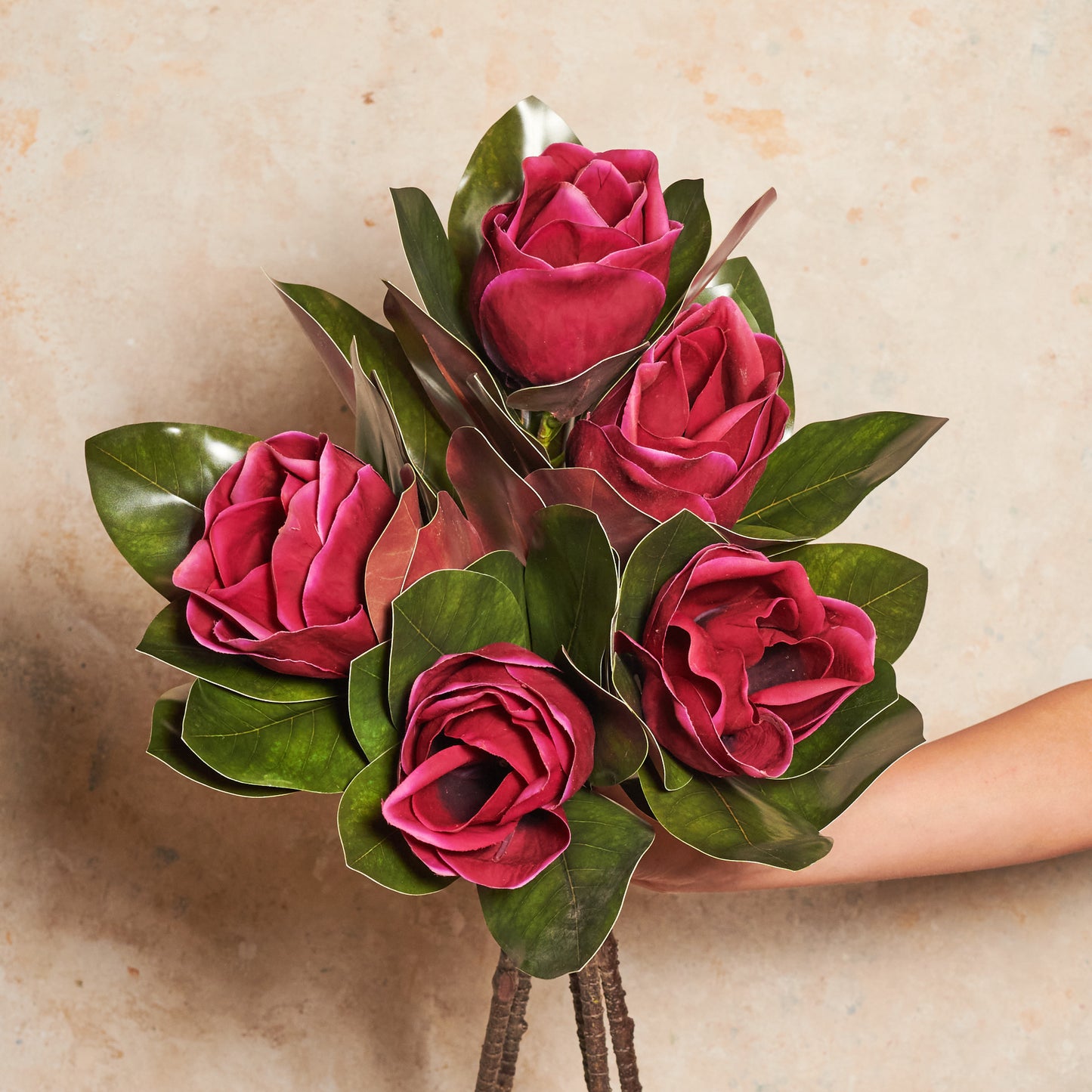 Magnolia Flower Real Touch Flower Stem