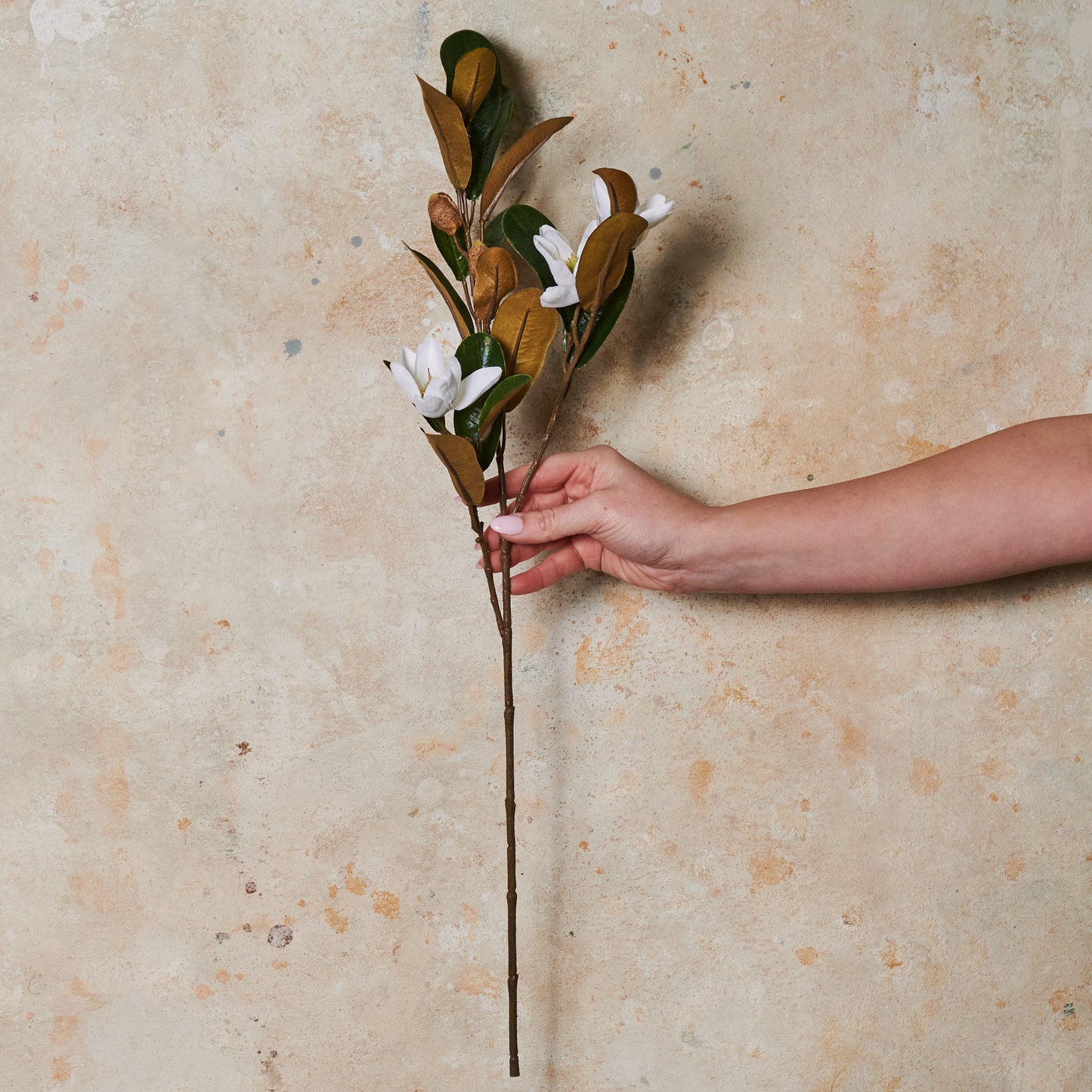 Magnolia Pearl Real Touch Flower Stem
