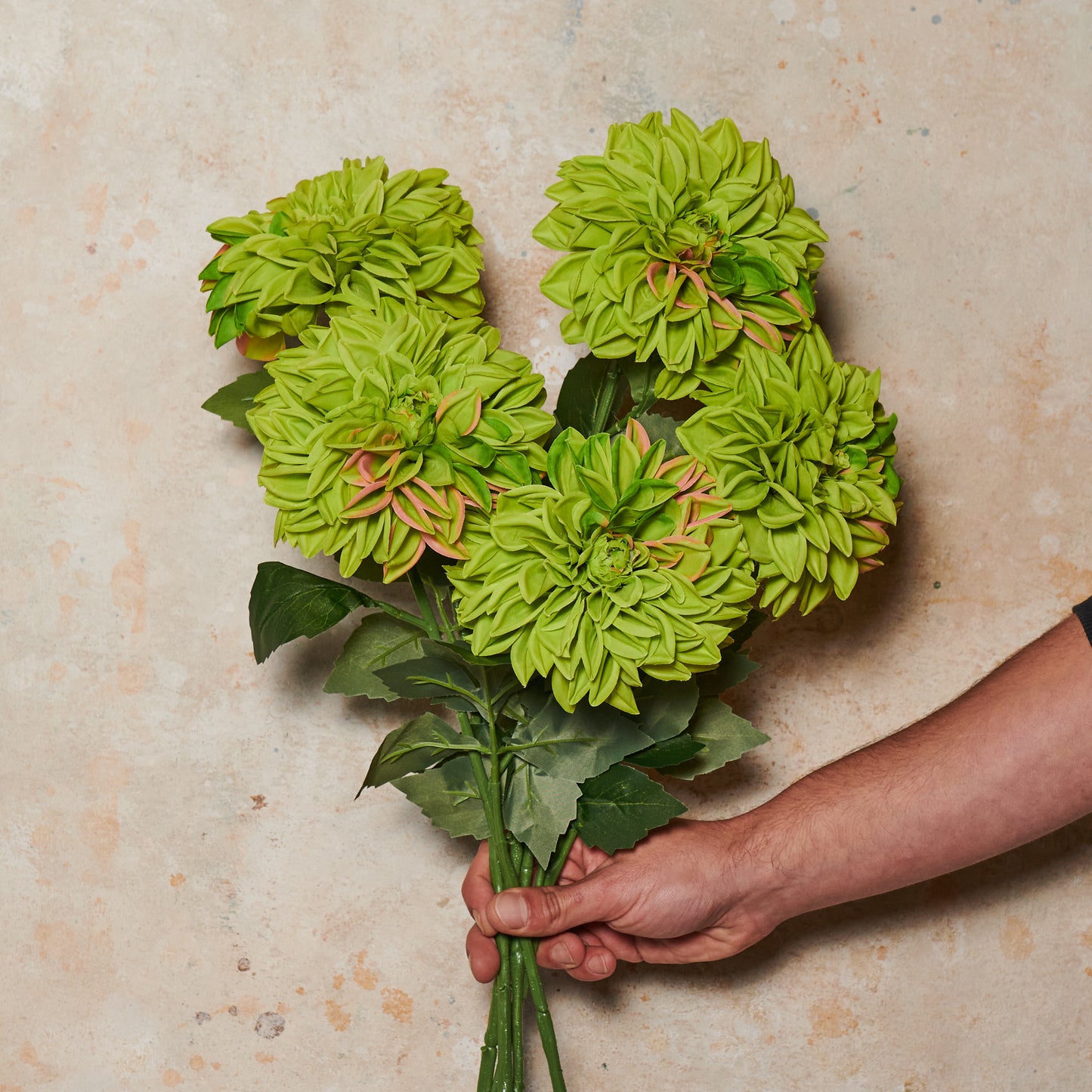Pompon Dahlia Large Real Touch Flower Stem