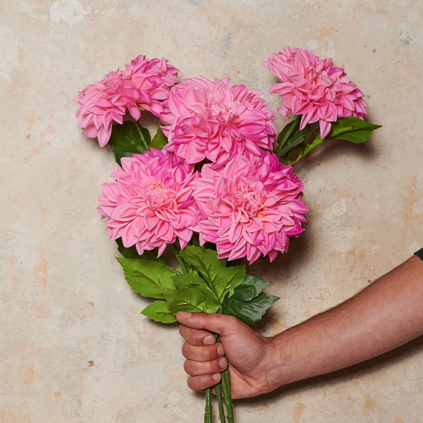 Pompon Dahlia Large Real Touch Flower Stem