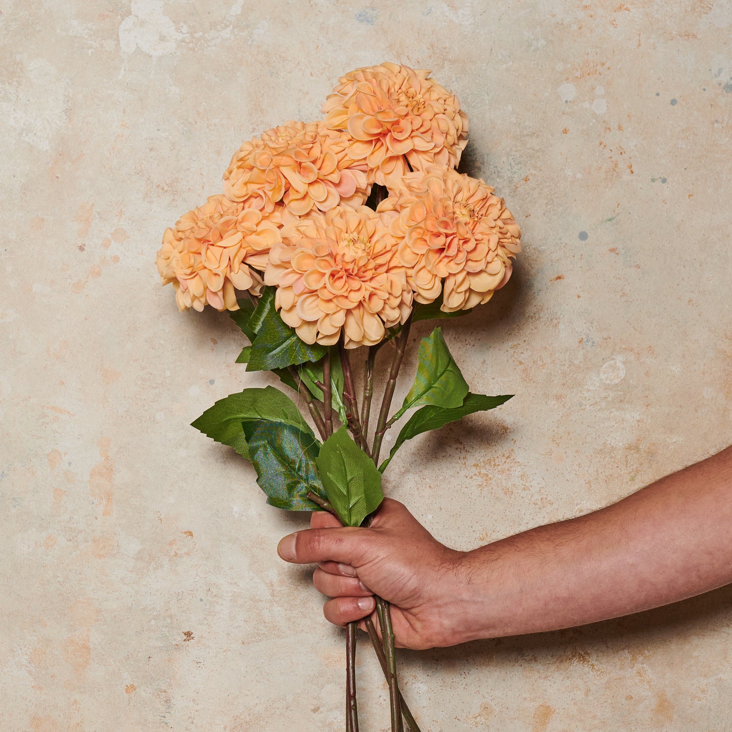 Pompon Dahlia Real Touch Flower Stem