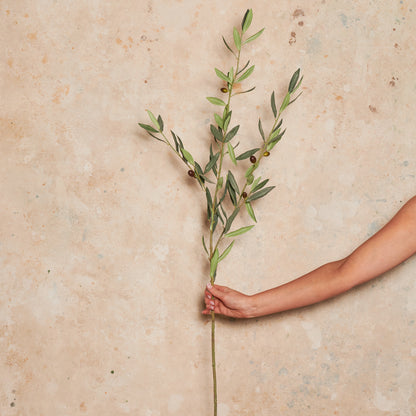 Olive Leaf Spray Real Touch Stem