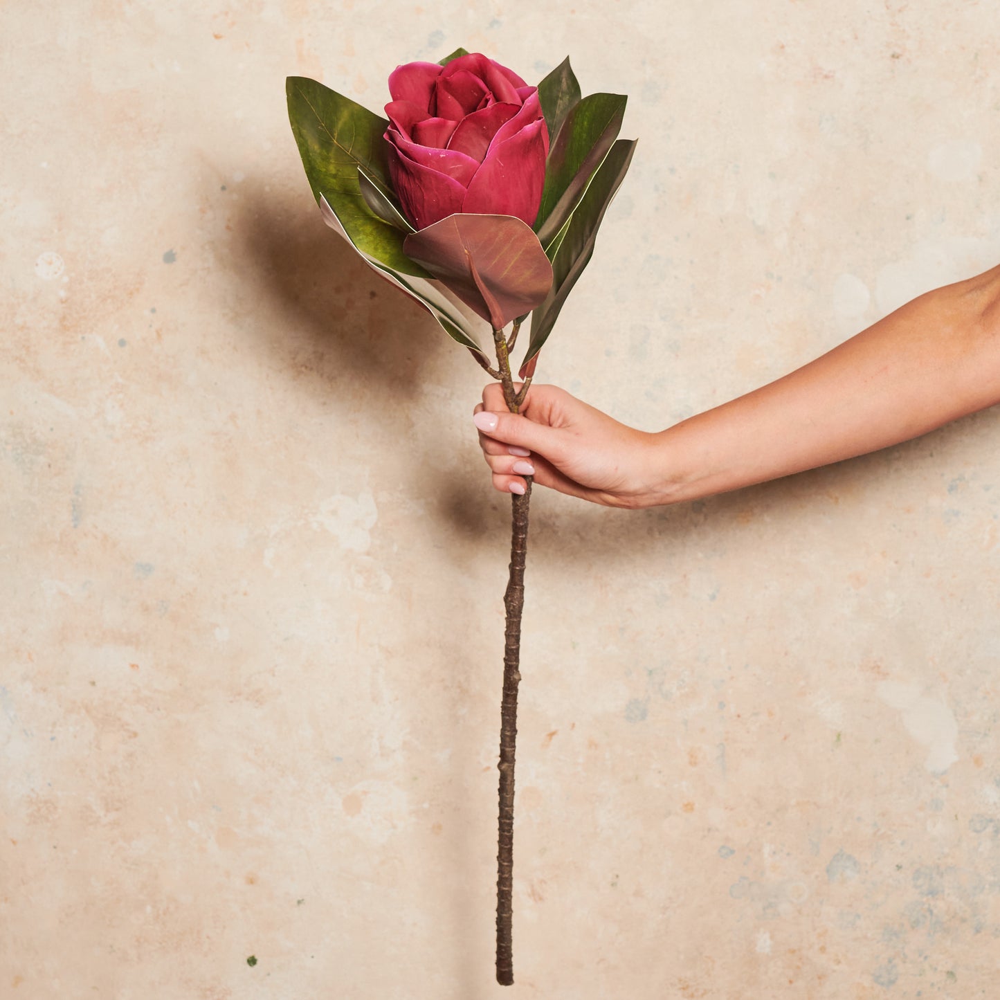 Magnolia Flower Real Touch Flower Stem
