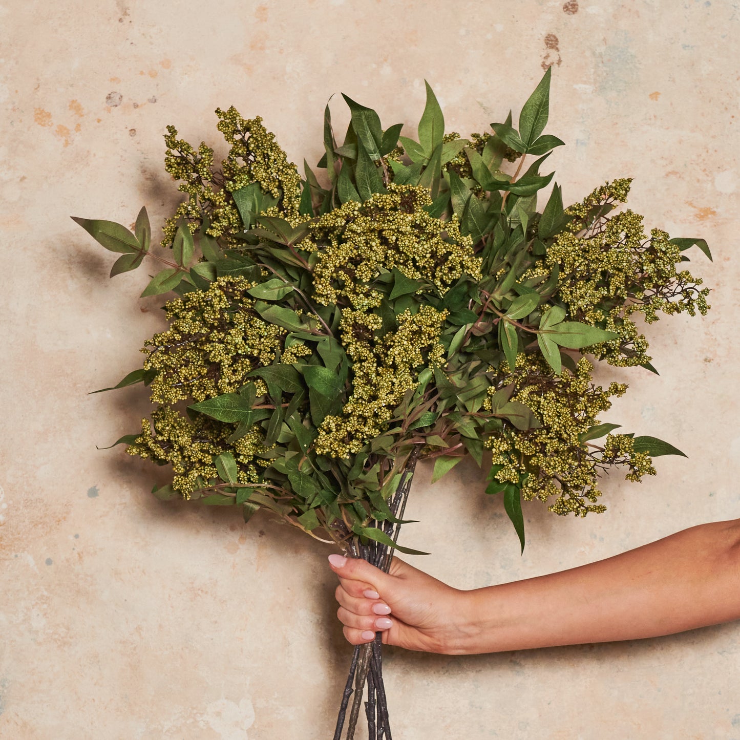 Pepperberry Cluster Real Touch Flower Stem