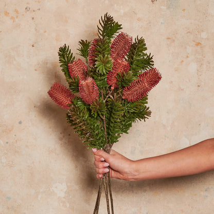 Banksia Spray Real Touch Flower Stem