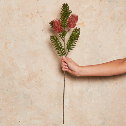 Banksia Spray Real Touch Flower Stem
