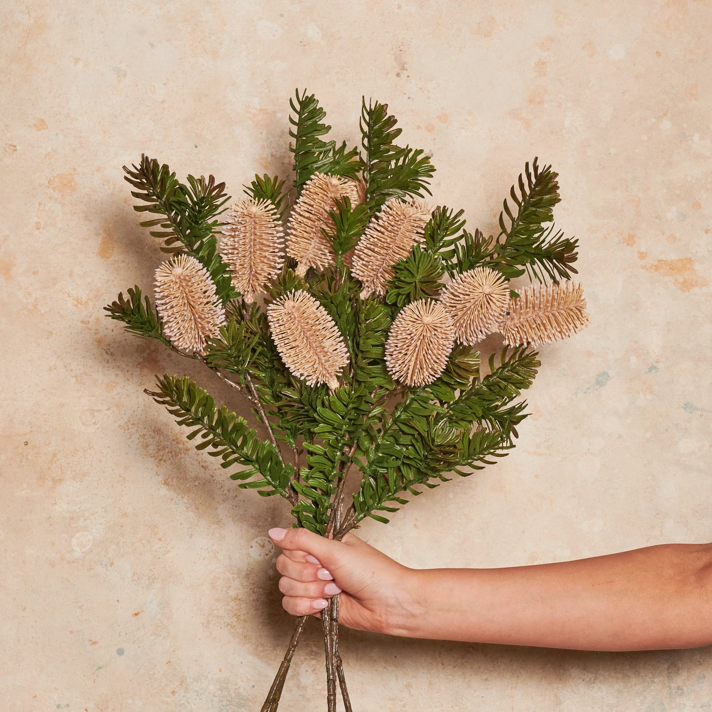 Banksia Spray Real Touch Flower Stem