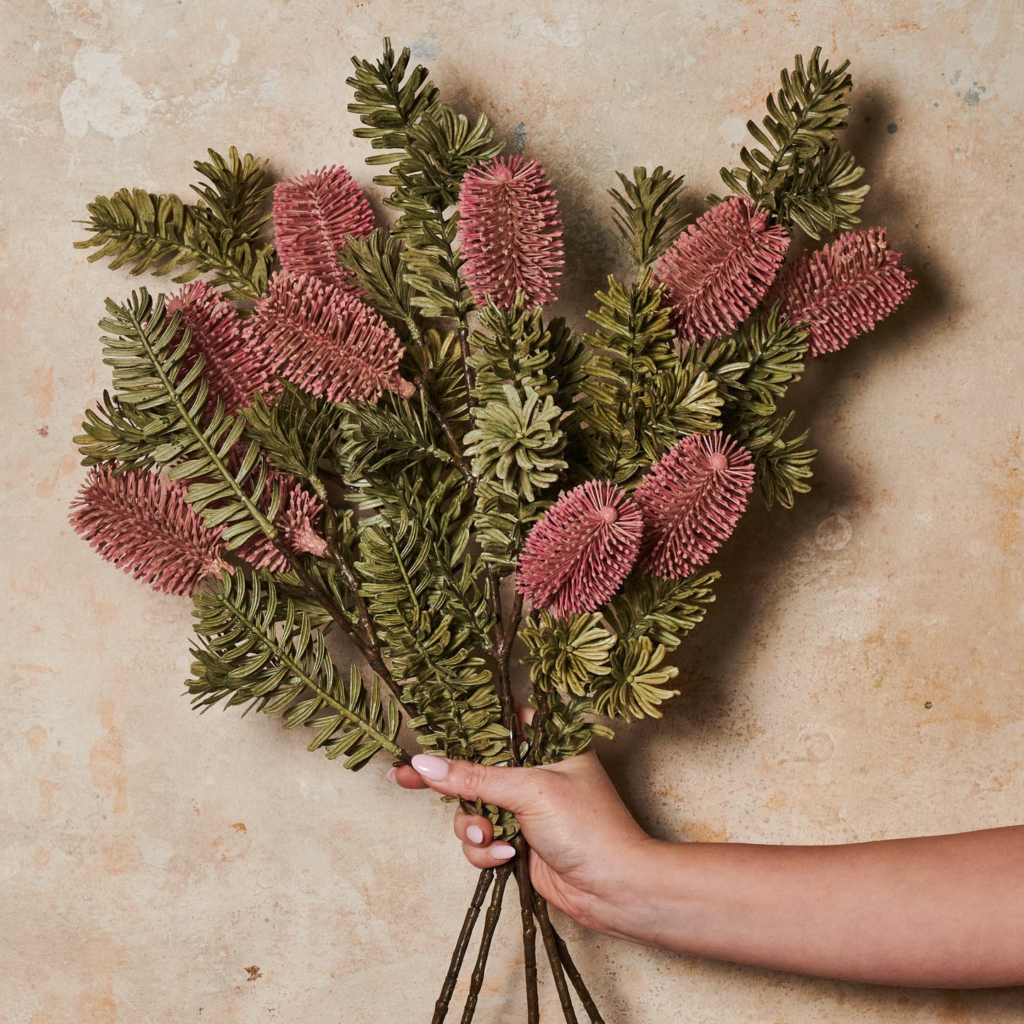 Banksia Spray Real Touch Flower Stem