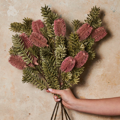 Banksia Spray Real Touch Flower Stem