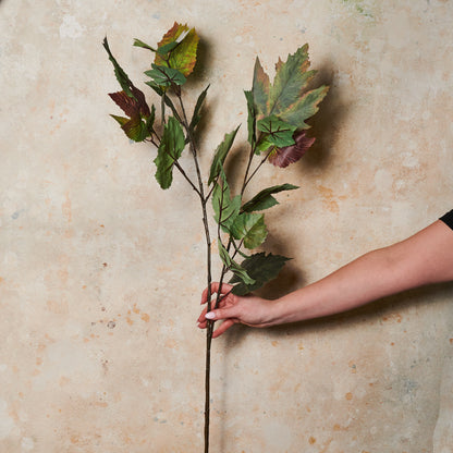 Maple Leaf Spray Real Touch Flower Stem