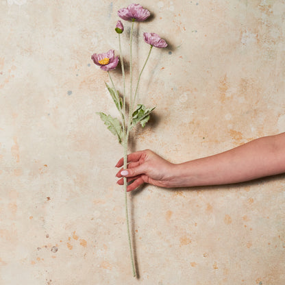 Poppy Real Touch Flower Stem