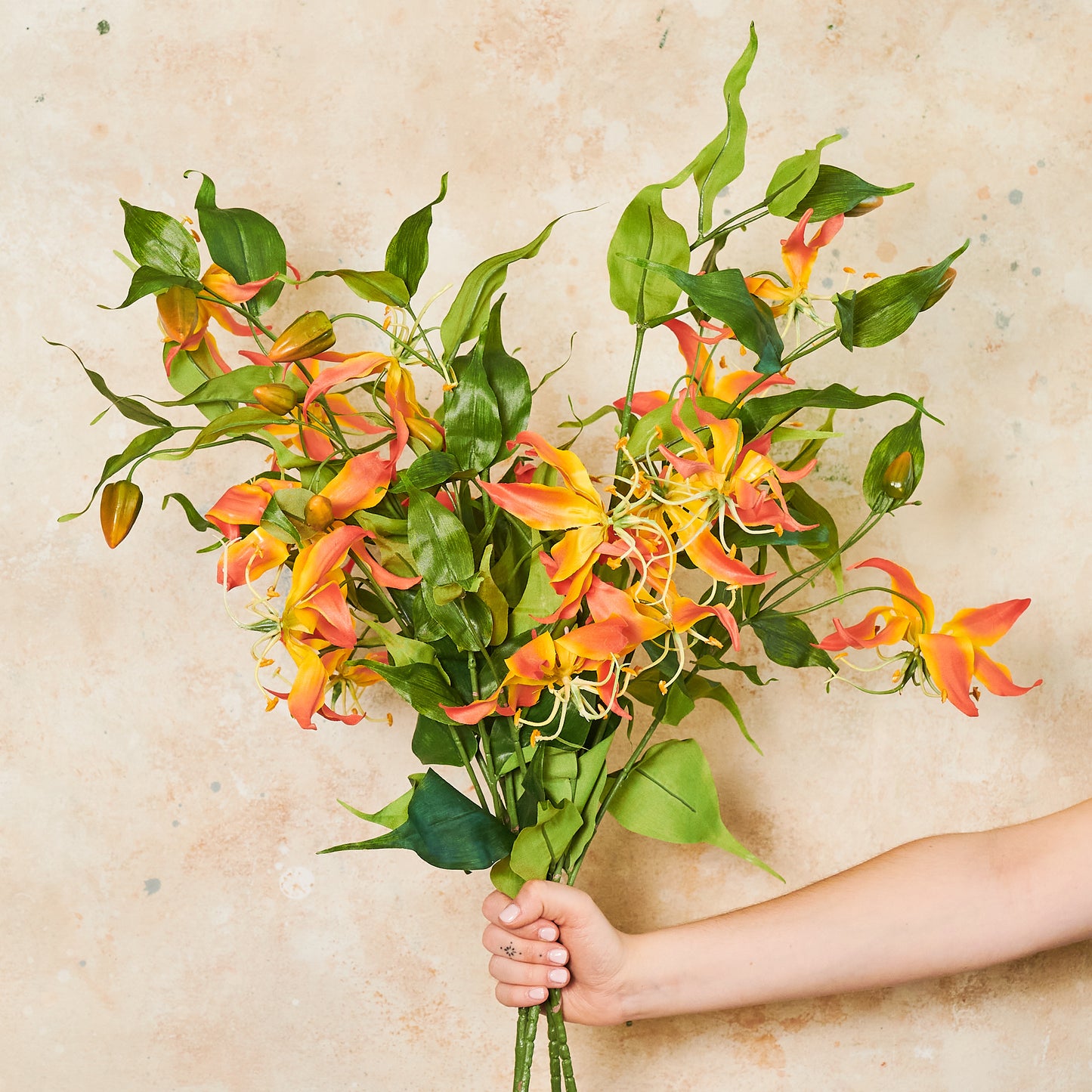 Gloriosa Spray Real Touch Flower Stem