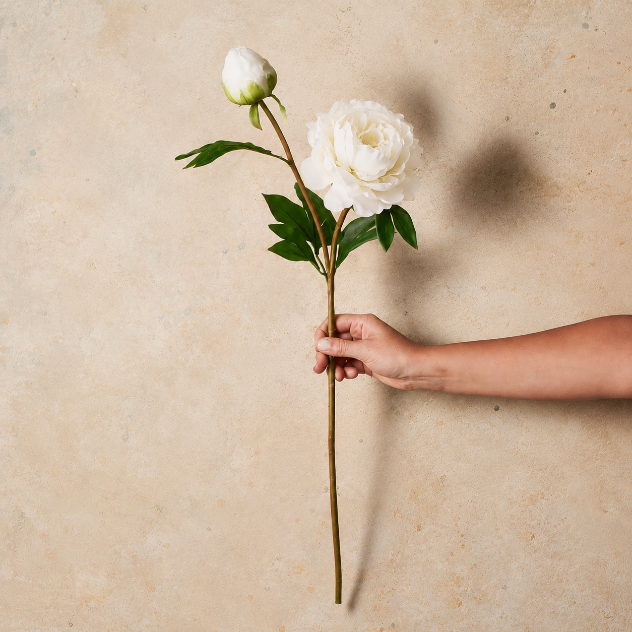 Peony Rose Real Touch Flower Stem