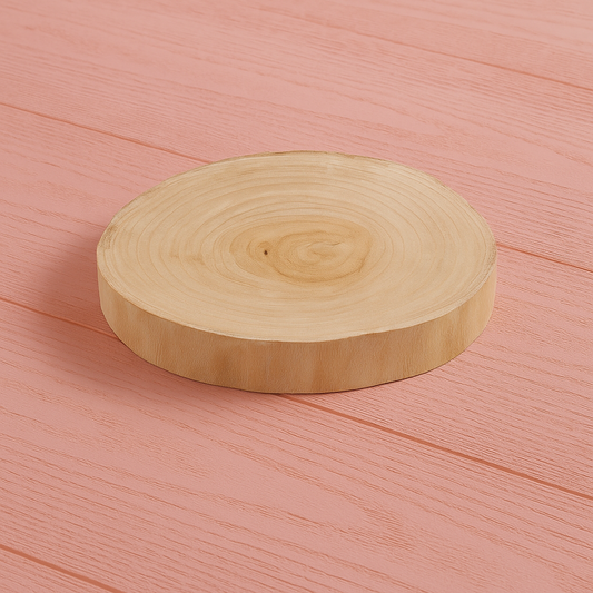 Rustic Wood Slice Base